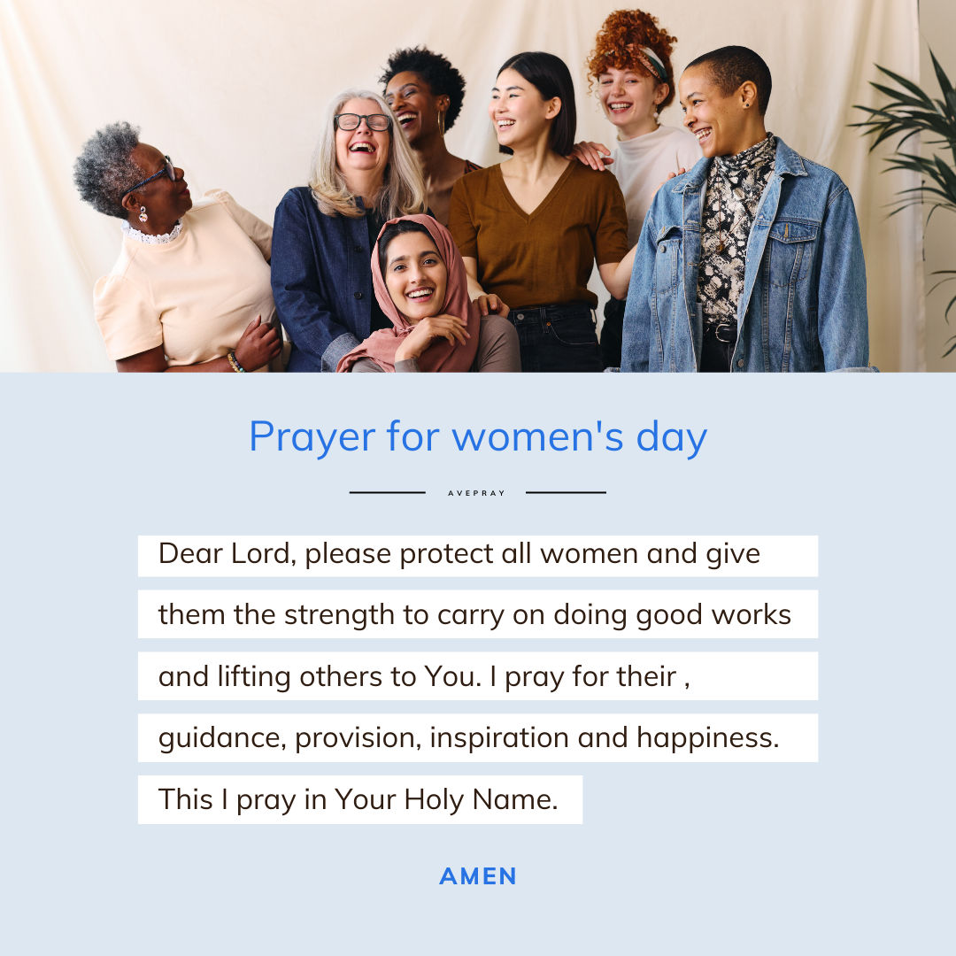 Prayer for women’s day AvePray