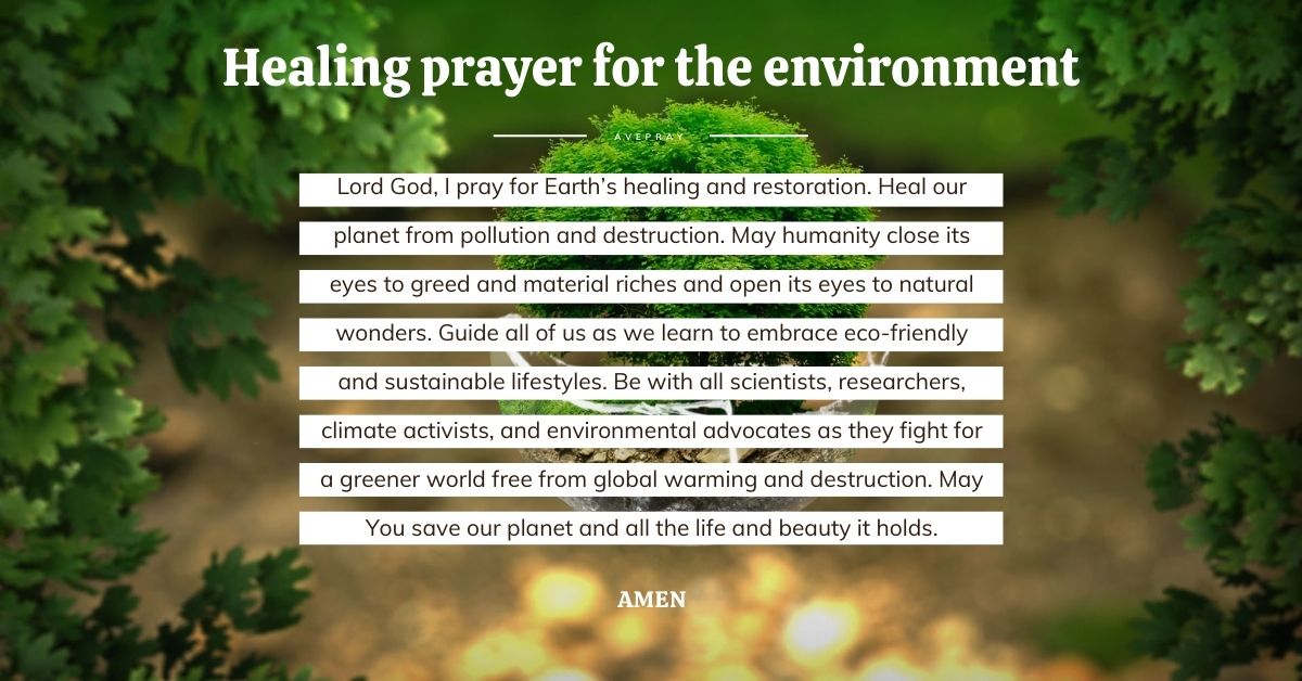 Healing prayer for the environment