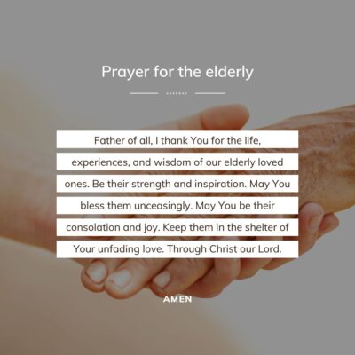 Short prayer for the elderly - square - AvePray