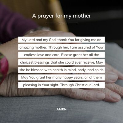 A short prayer for my mother - square - AvePray