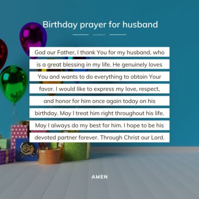 Short Birthday prayer for husband - square - AvePray