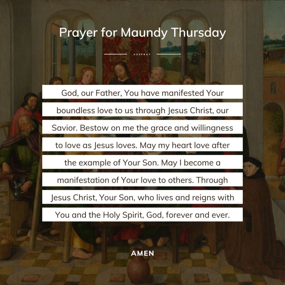 Prayer for Maundy Thursday