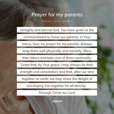 Short prayer for my parents - square - AvePray