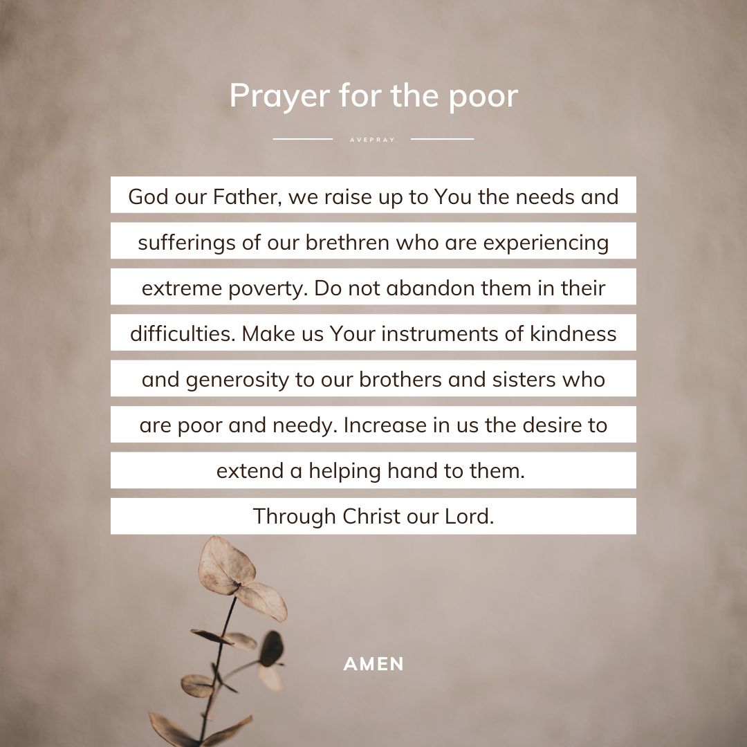 Prayer for the Poor