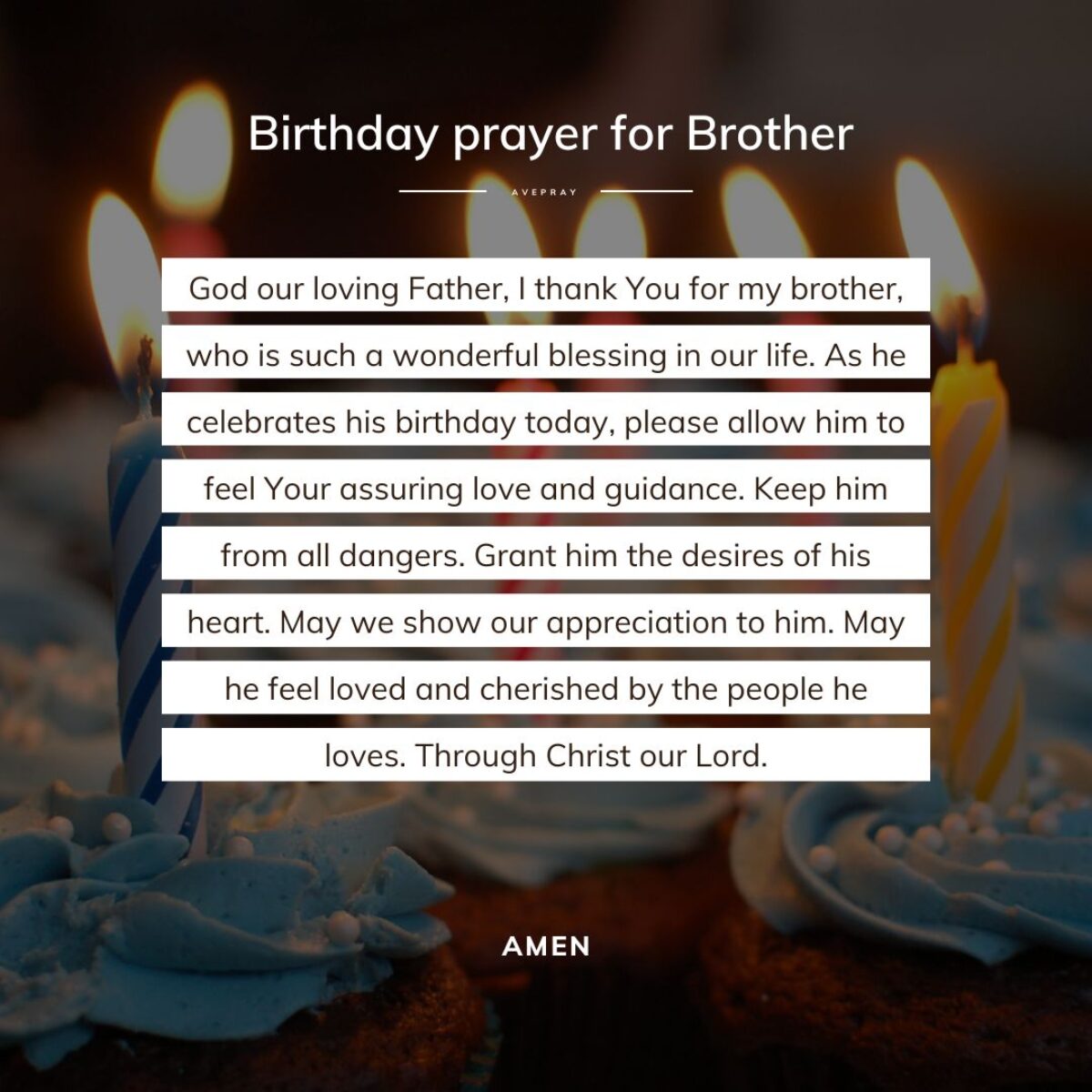 birthday prayer for a friend