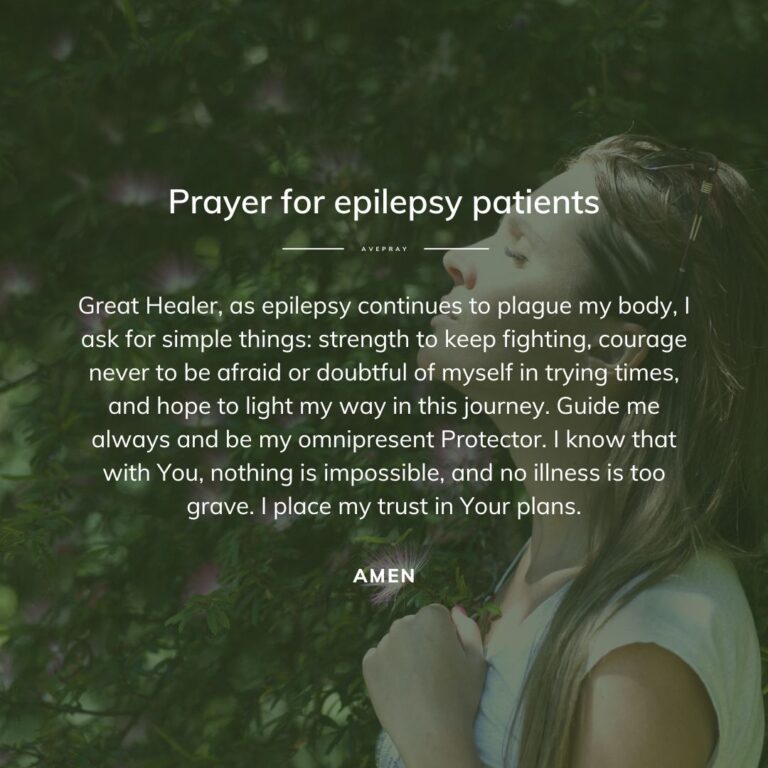 Prayer for epilepsy patients AvePray
