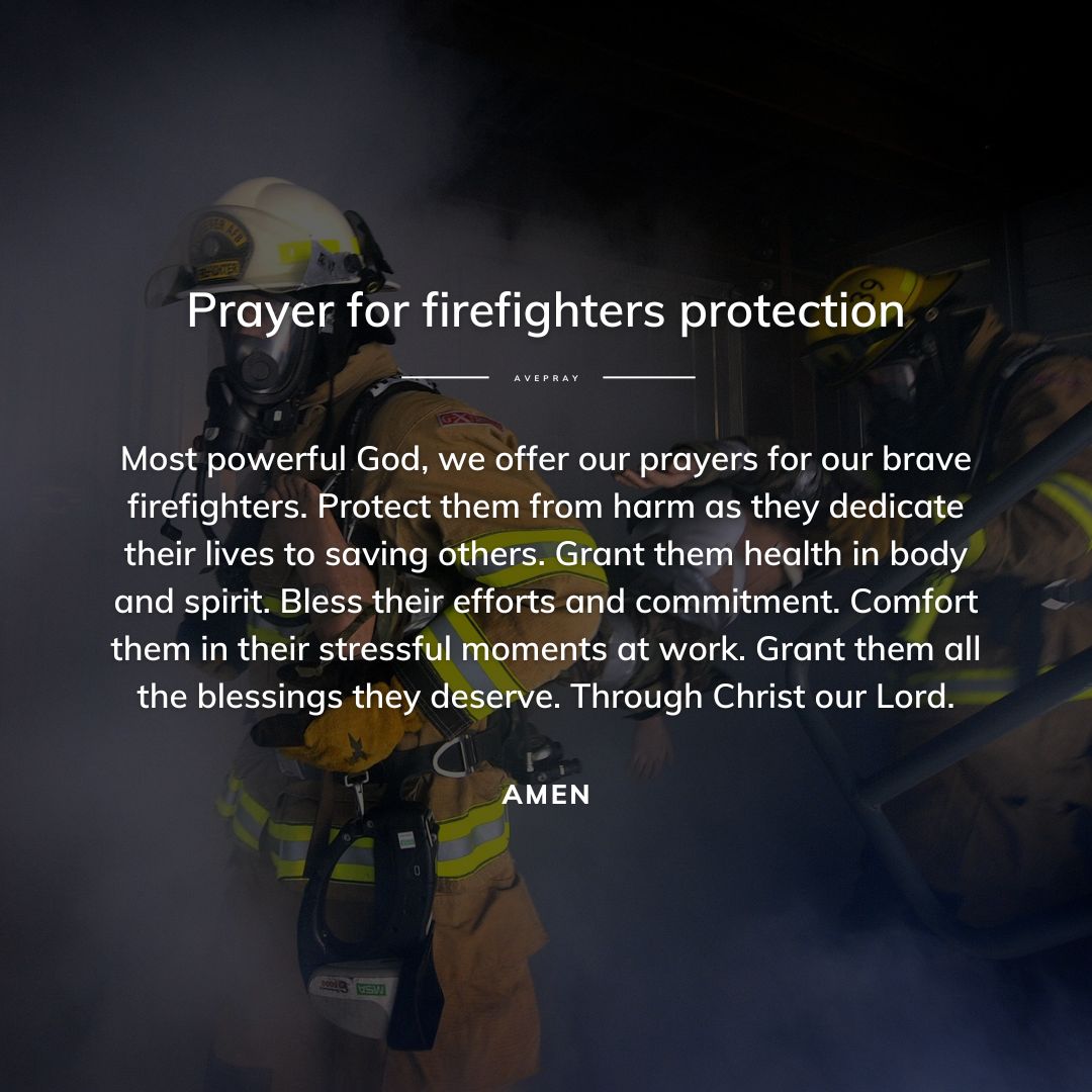 fireman praying