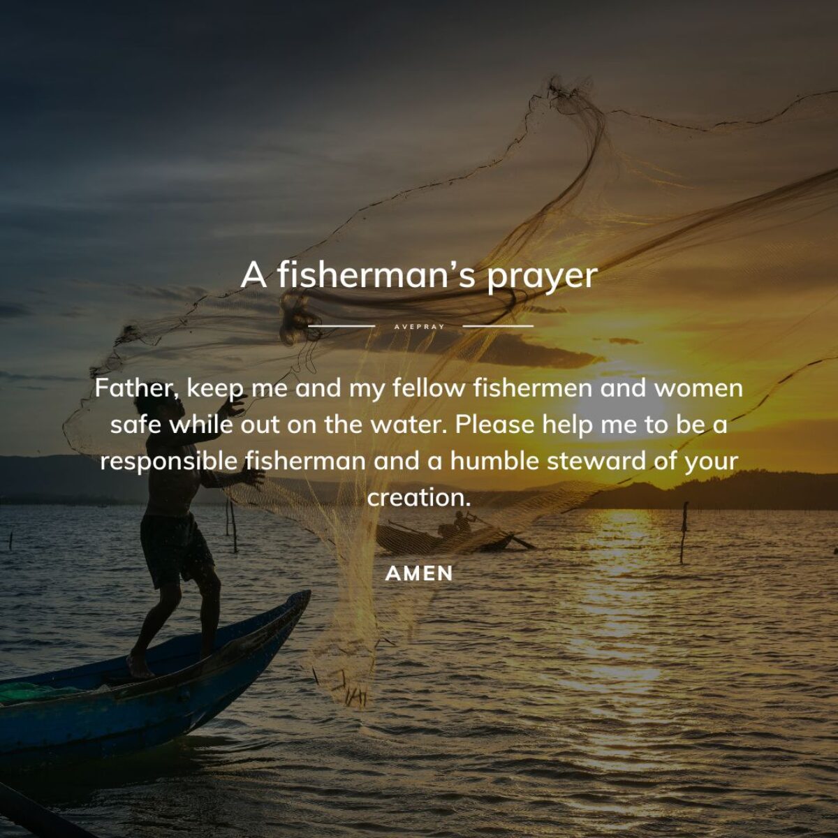 A fisherman's prayer – AvePray