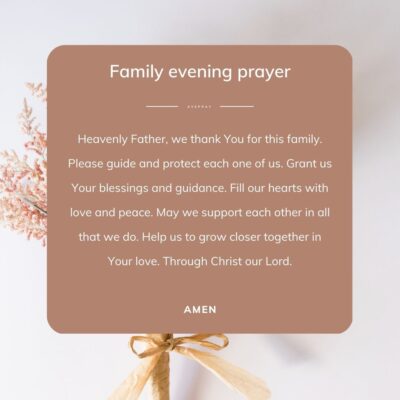Short family evening prayer - square - AvePray