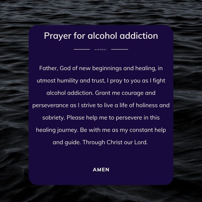 Prayer for Alcohol Addiction