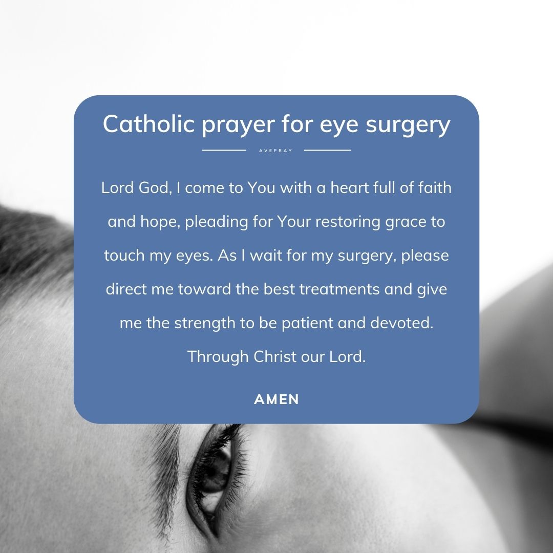 Catholic Prayer for Eye Surgery