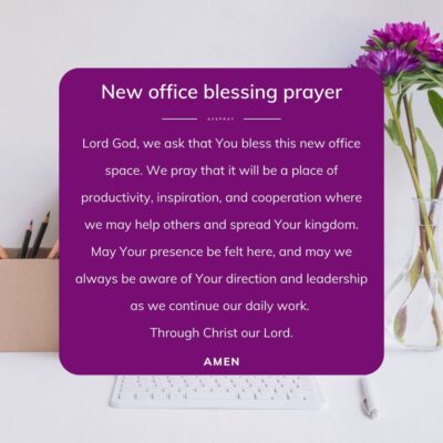 Short new office blessing prayer - square - AvePray