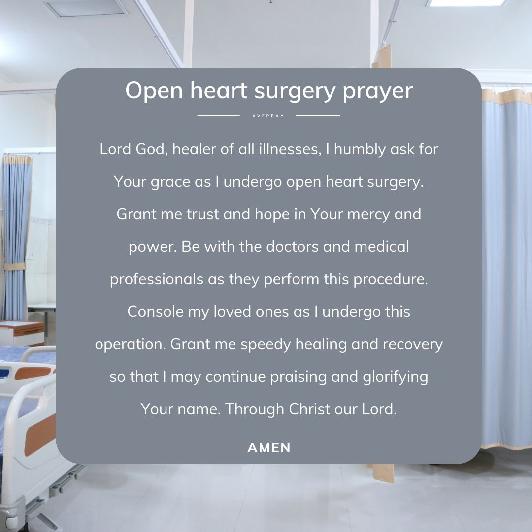 Open Heart Surgery Prayer