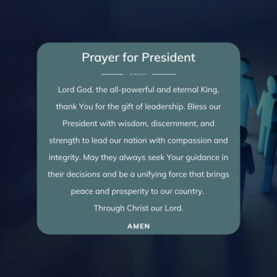 Short prayer for President - square - AvePray