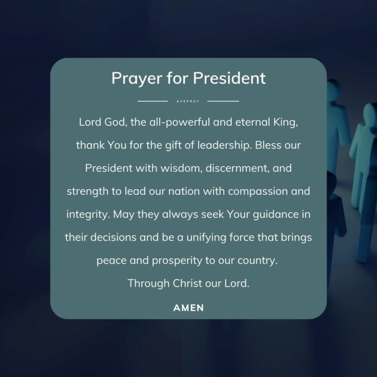 Prayer For President