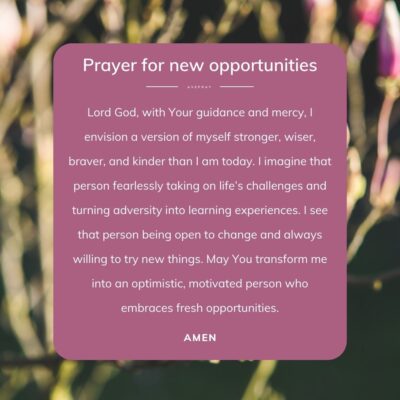 Short prayer for new opportunities - square - AvePray