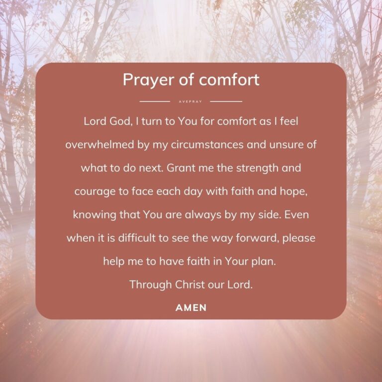 Prayer of Comfort
