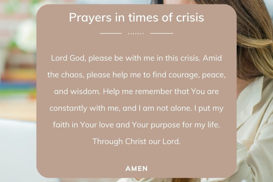 Short prayers in times of crisis - square - AvePray