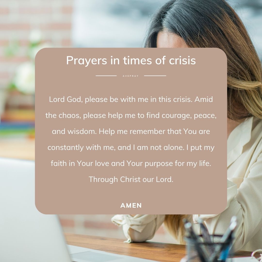 Short prayers in times of crisis - square - AvePray