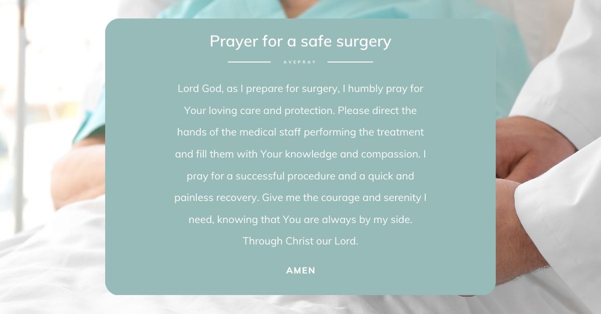 Prayer for a Safe Surgery