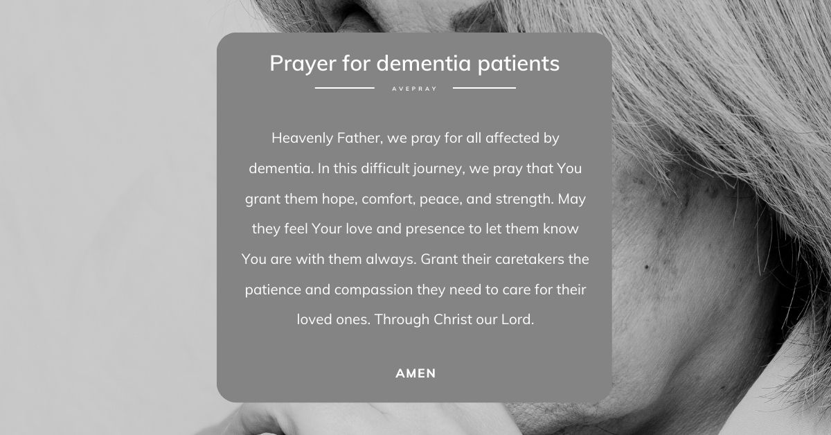 Prayer for Dementia Patients